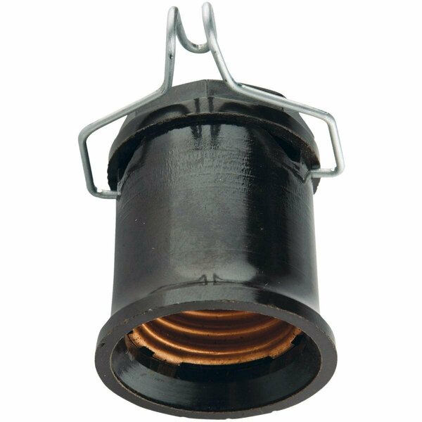 Leviton Keyless Medium Base Black Outdoor Pin Lamp Socket 001-167